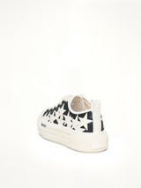 Denim Stars Court Low Sneaker in Wet Shimmer Back View | AMIRI