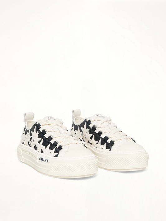 Denim Stars Court Low Sneaker in Wet Shimmer