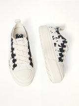 Denim Stars Court Low Sneaker in Wet Shimmer Top View | AMIRI