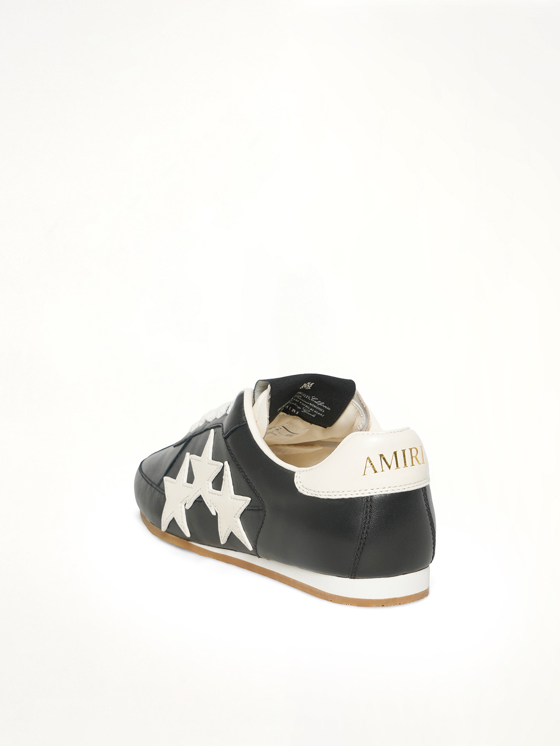 Pacific Slim Sneaker in Black Back View | AMIRI