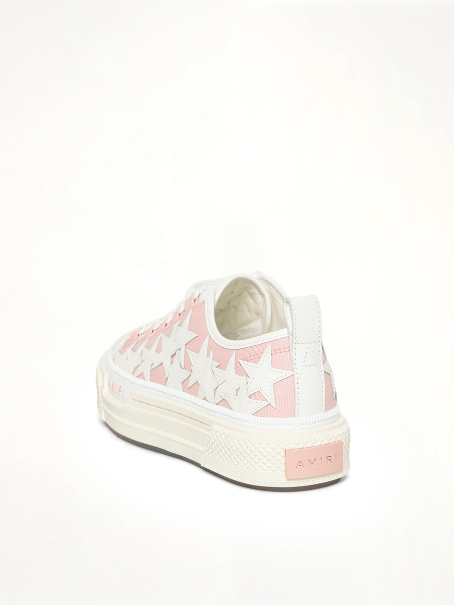 Stars Court Low Sneaker in Evening Sand Back View | AMIRI