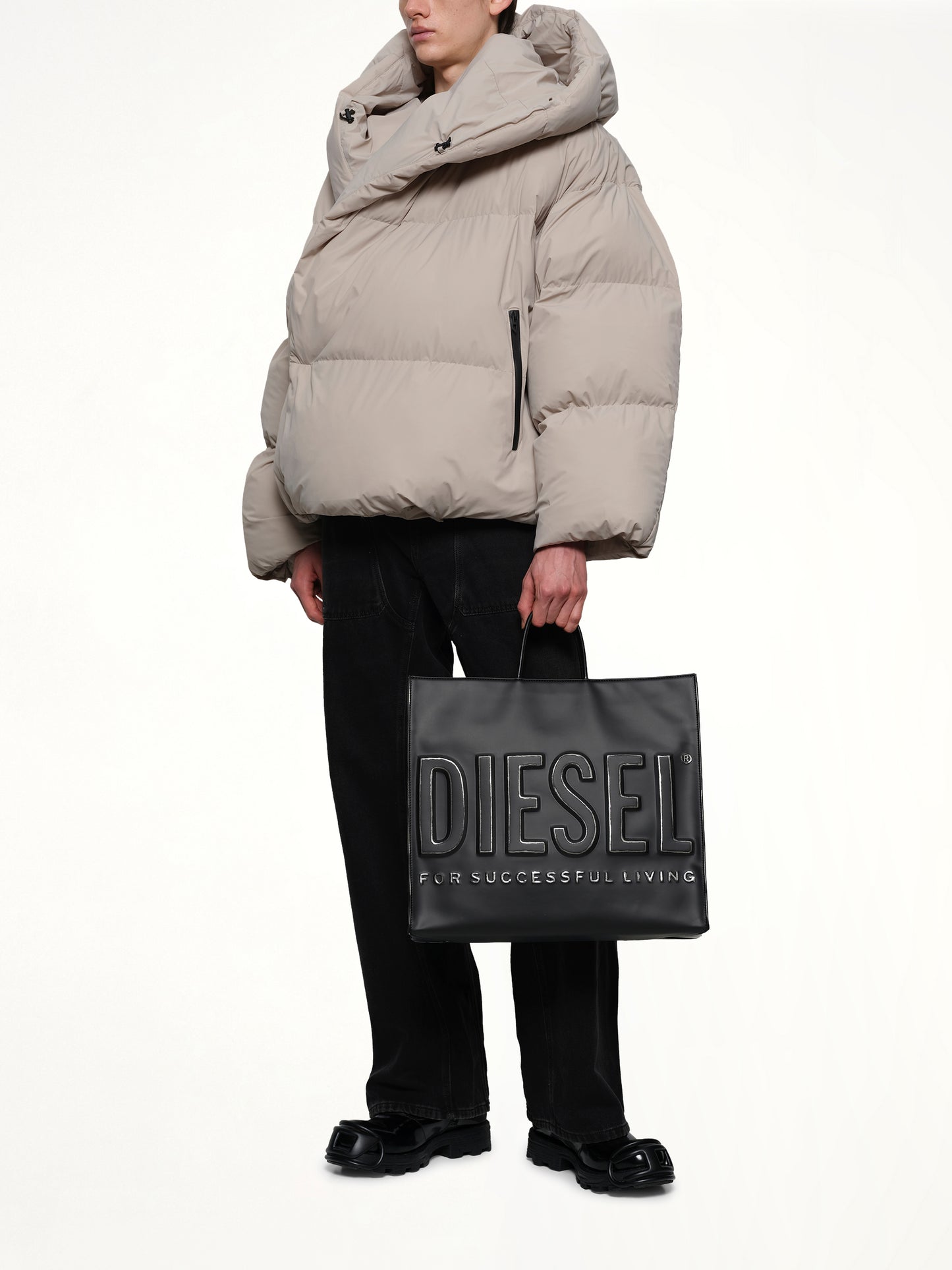 DSL 3D Tote Bag in Black