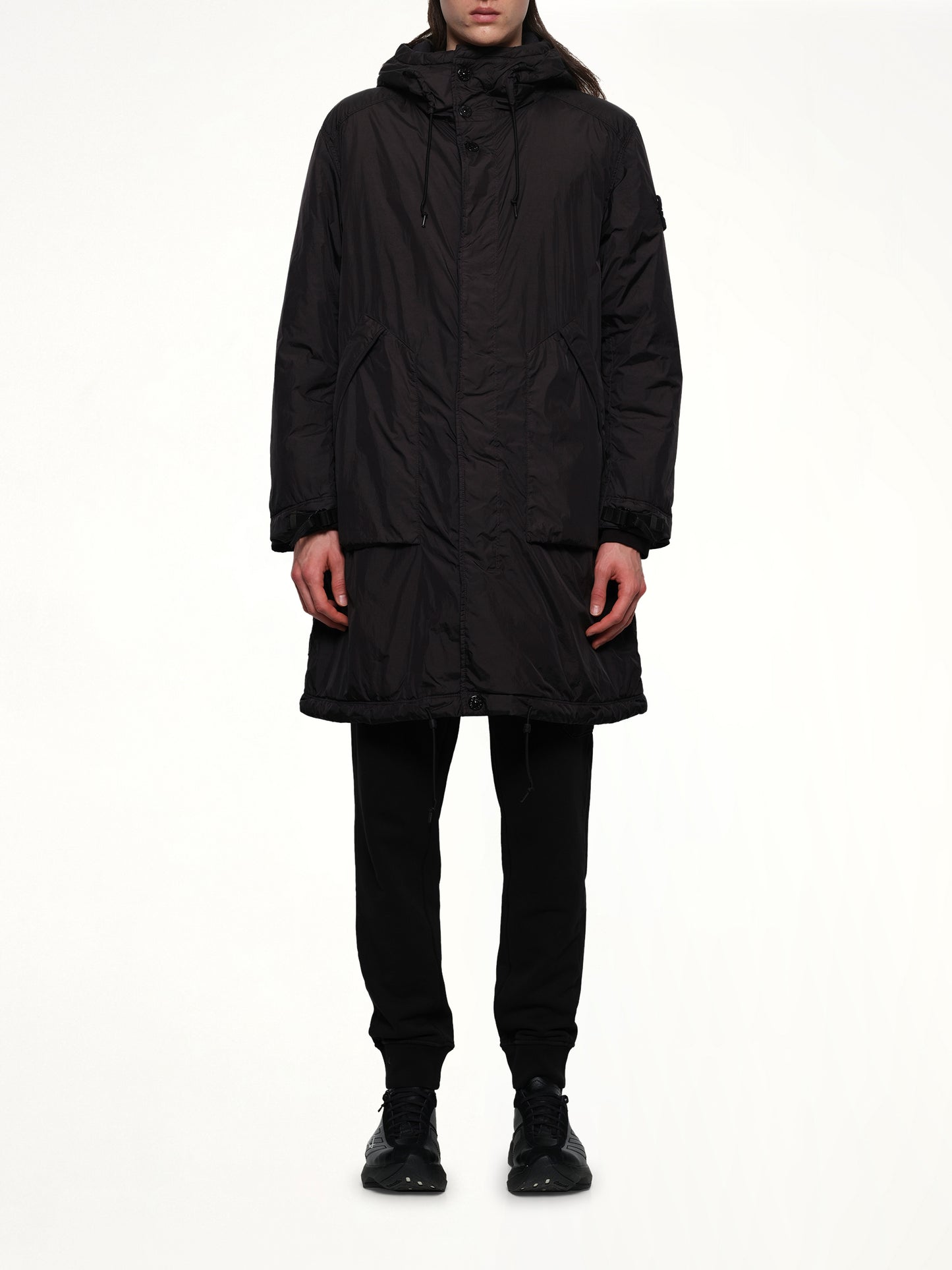710000 Long Parka in Black