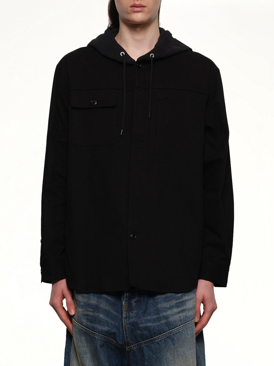 Hooded Blouse in Black