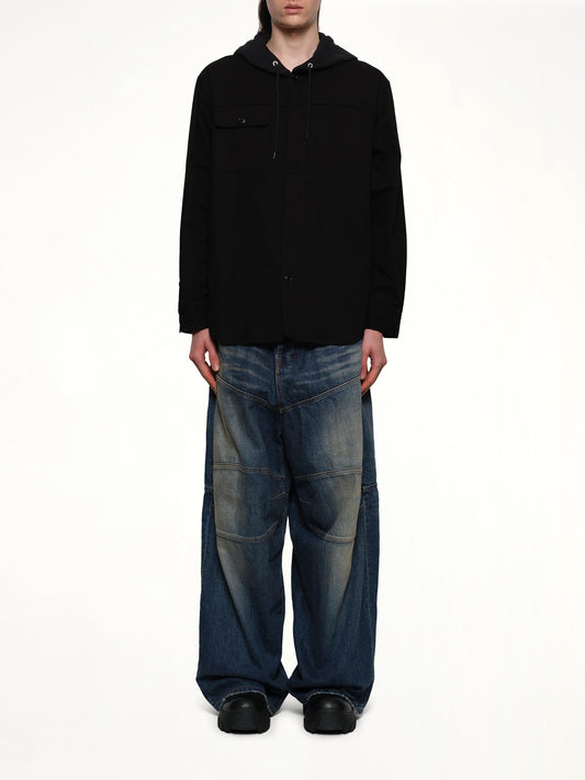 Hooded Blouse in Black