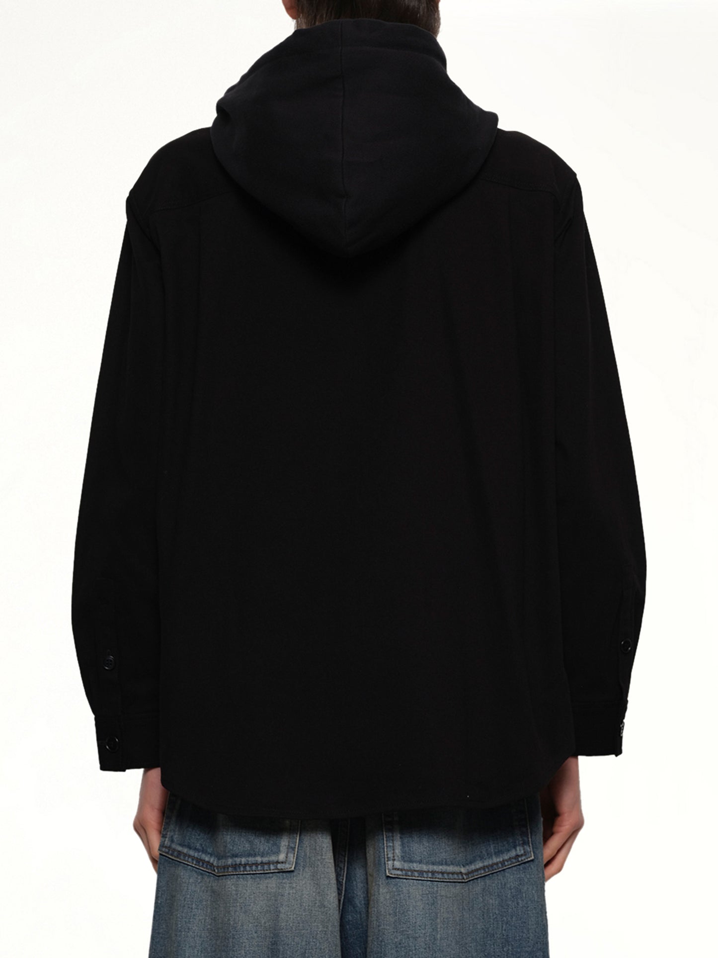 Hooded Blouse in Black