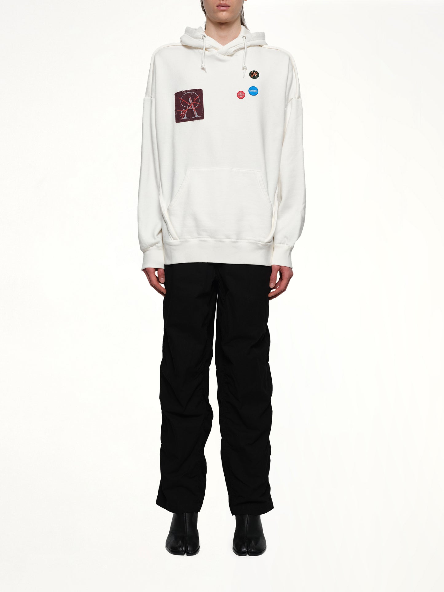 Patches Hoodie in White
