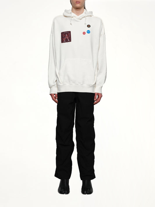 Patches Hoodie in White