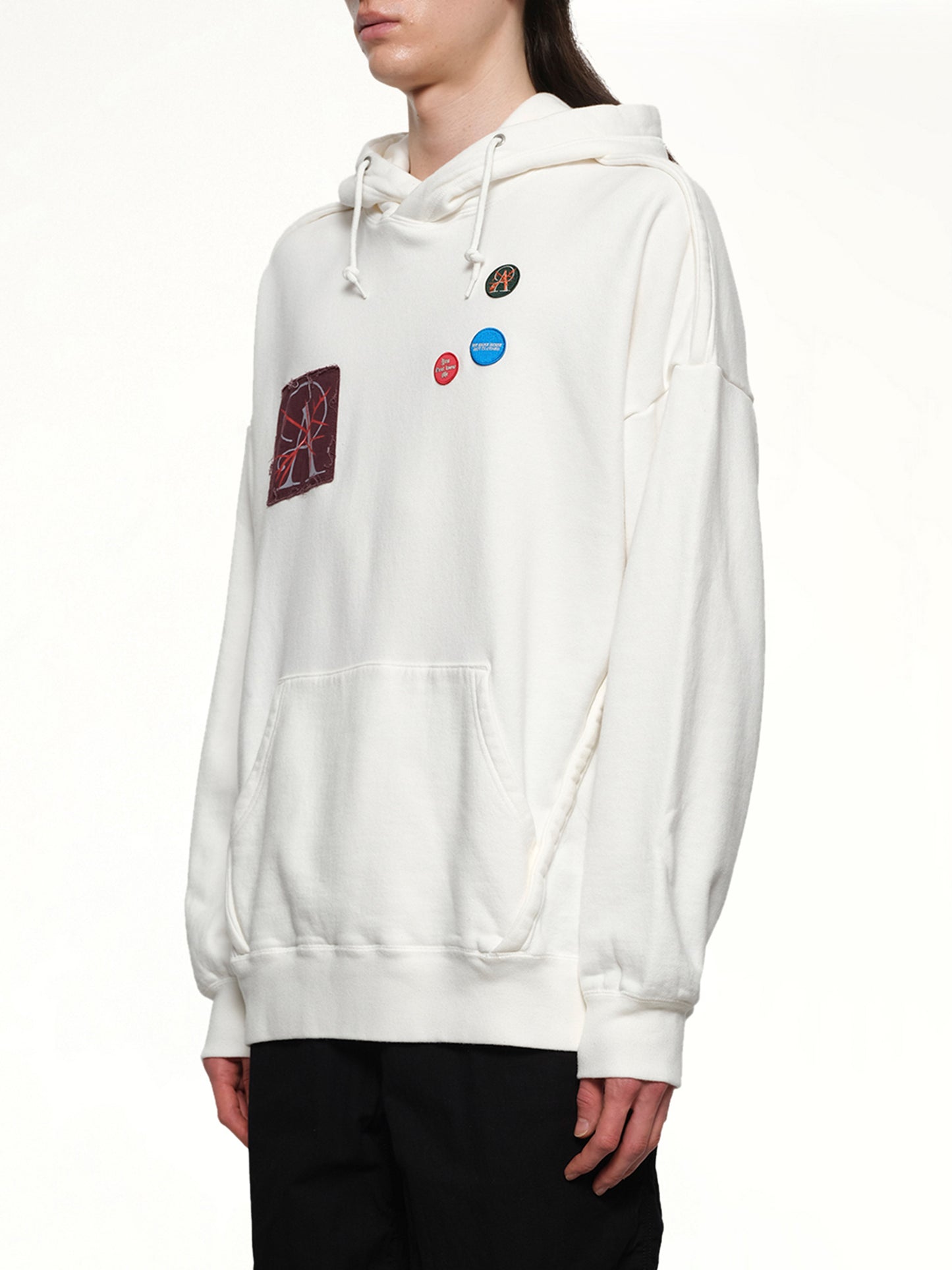 Patches Hoodie in White