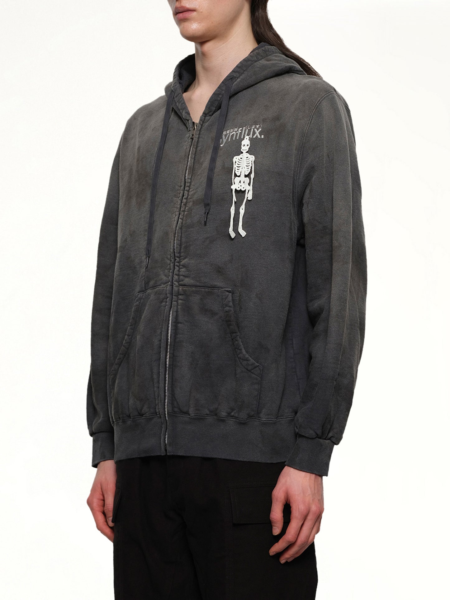 Waste-Reducing Algorithm Hoodie in Black