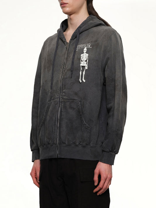 Waste-Reducing Algorithm Hoodie in Black