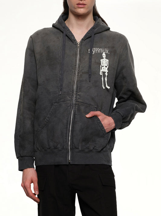 Waste-Reducing Algorithm Hoodie in Black