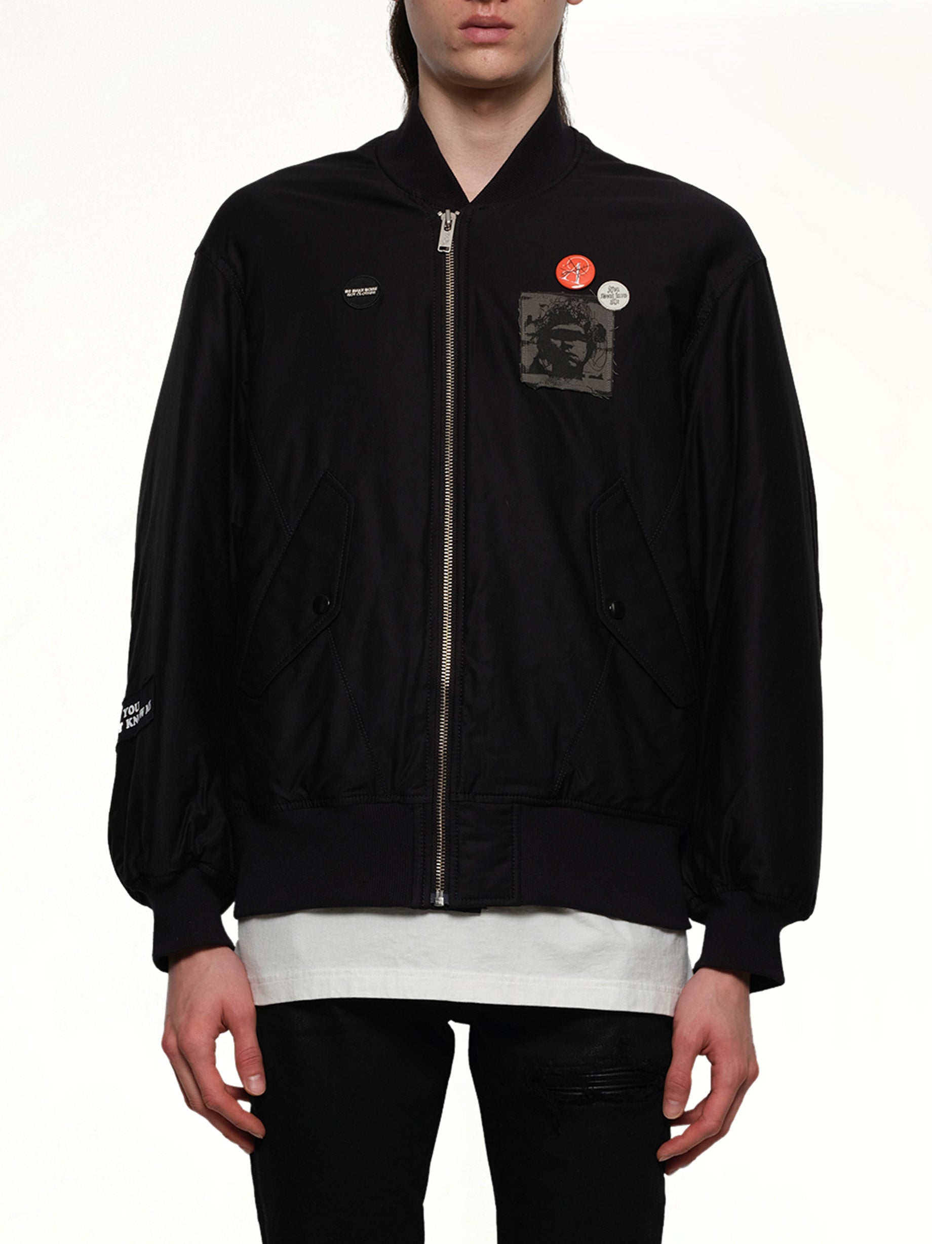 You Don'T Know Me Blouson in Black