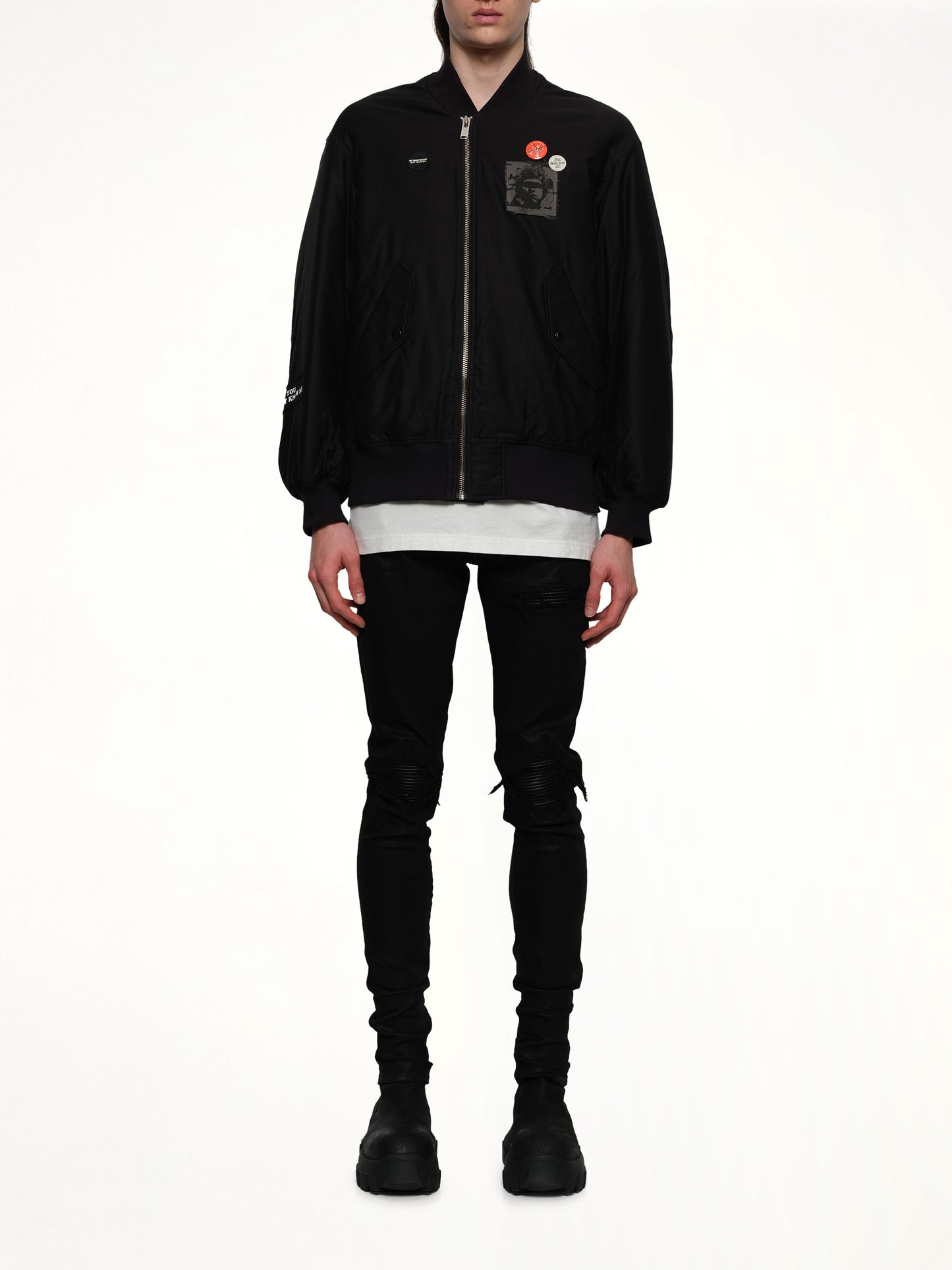 You Don'T Know Me Blouson in Black