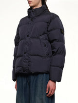 410001 Garment Dyed Crinkle Nylon Down in Navy Blue