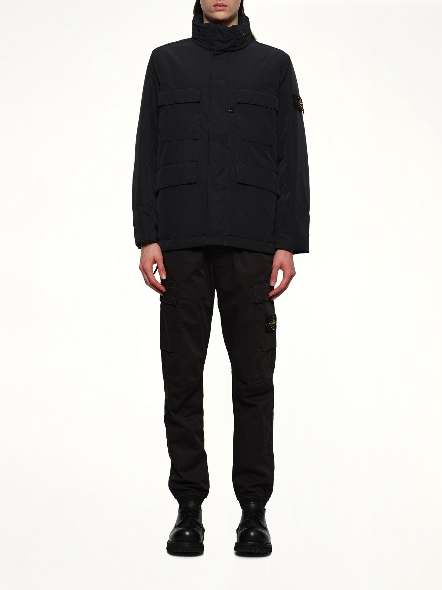 410004 Micro Twill Field Jacket in Black