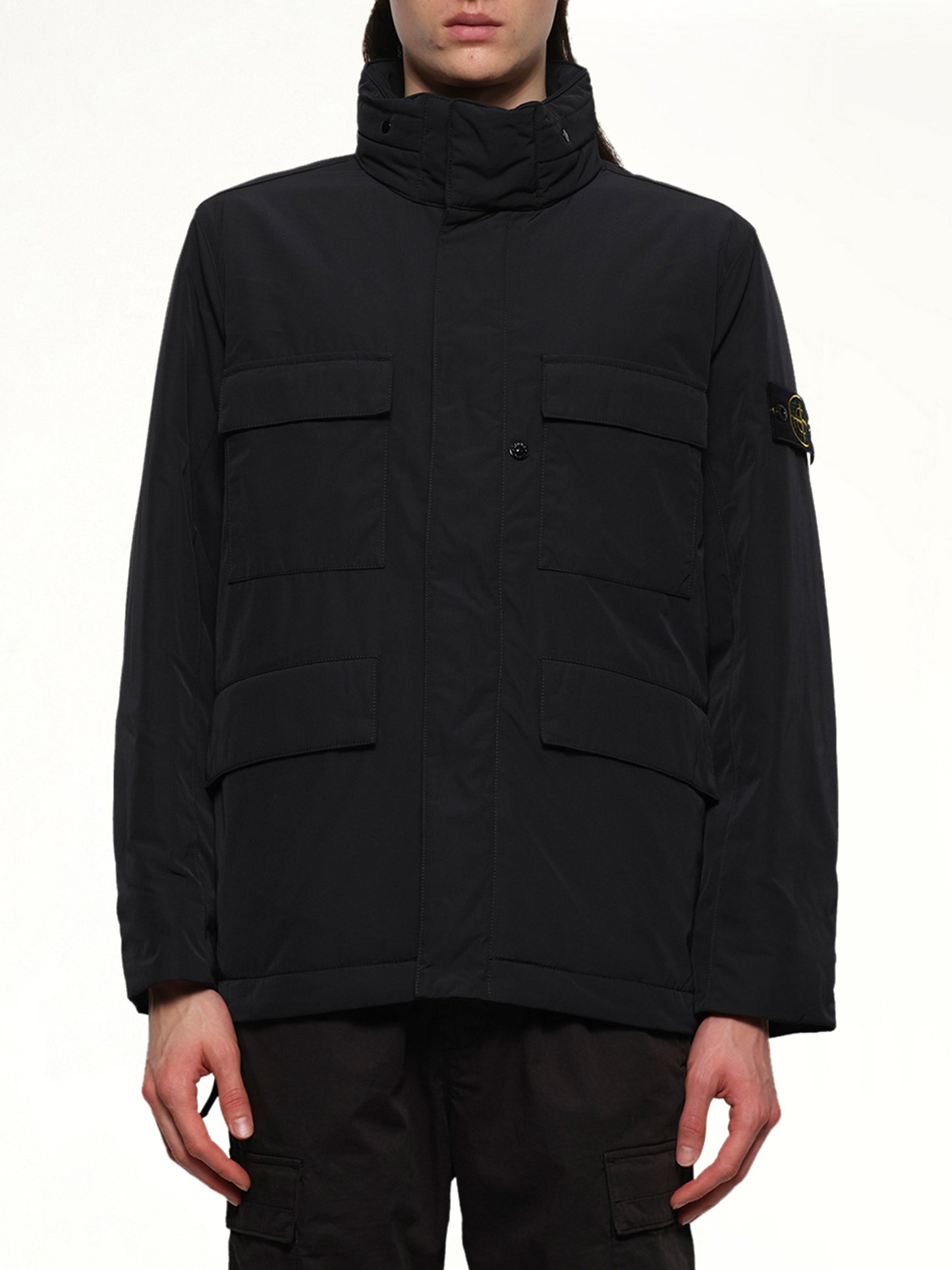 410004 Micro Twill Field Jacket in Black
