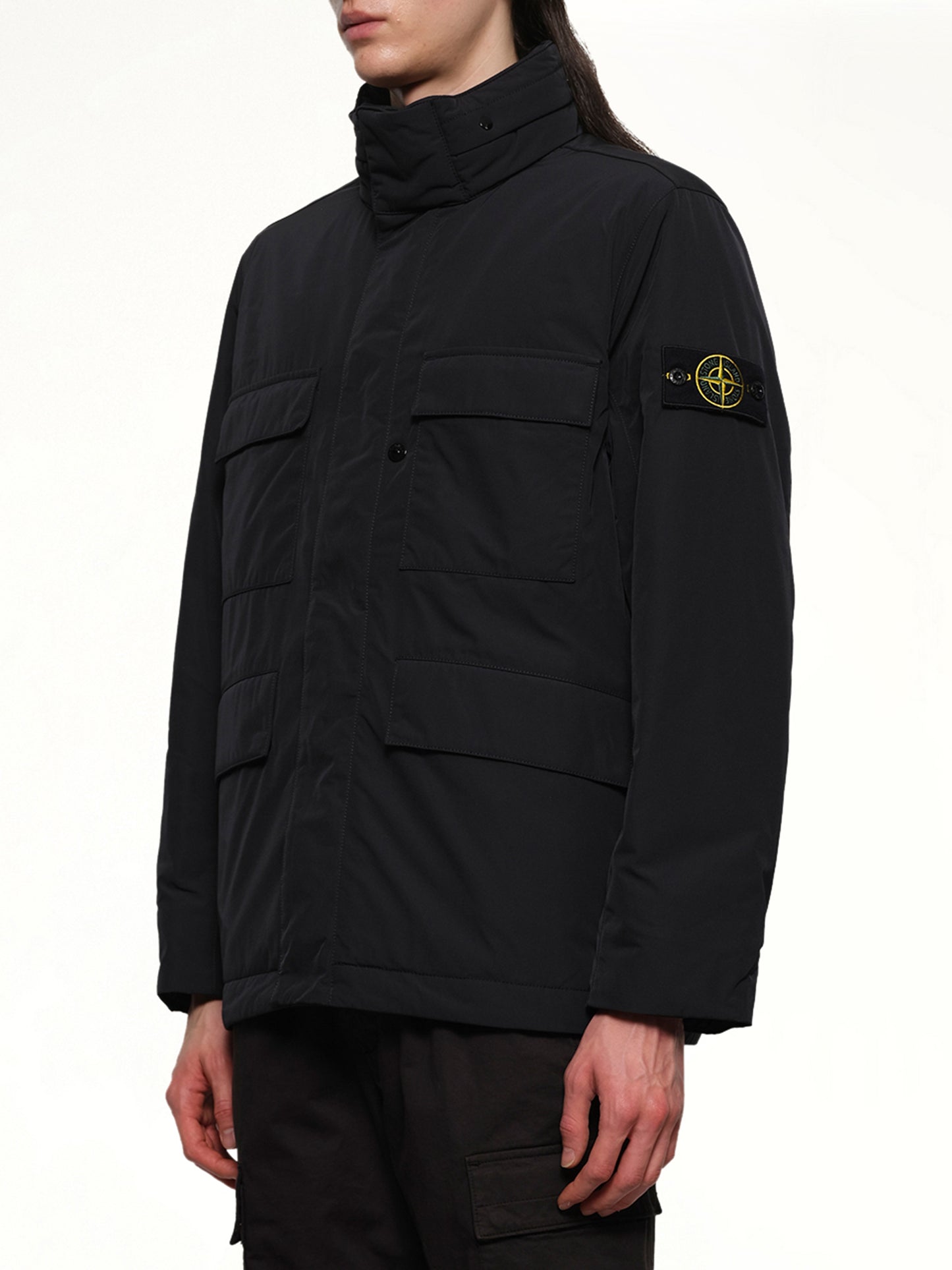 410004 Micro Twill Field Jacket in Black