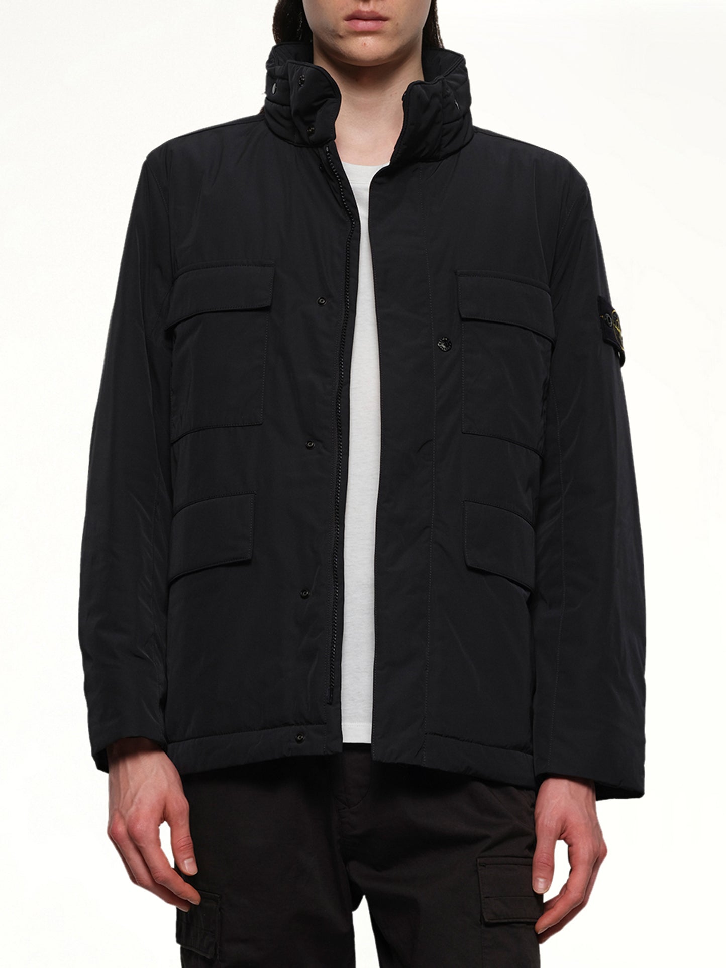 410004 Micro Twill Field Jacket in Black