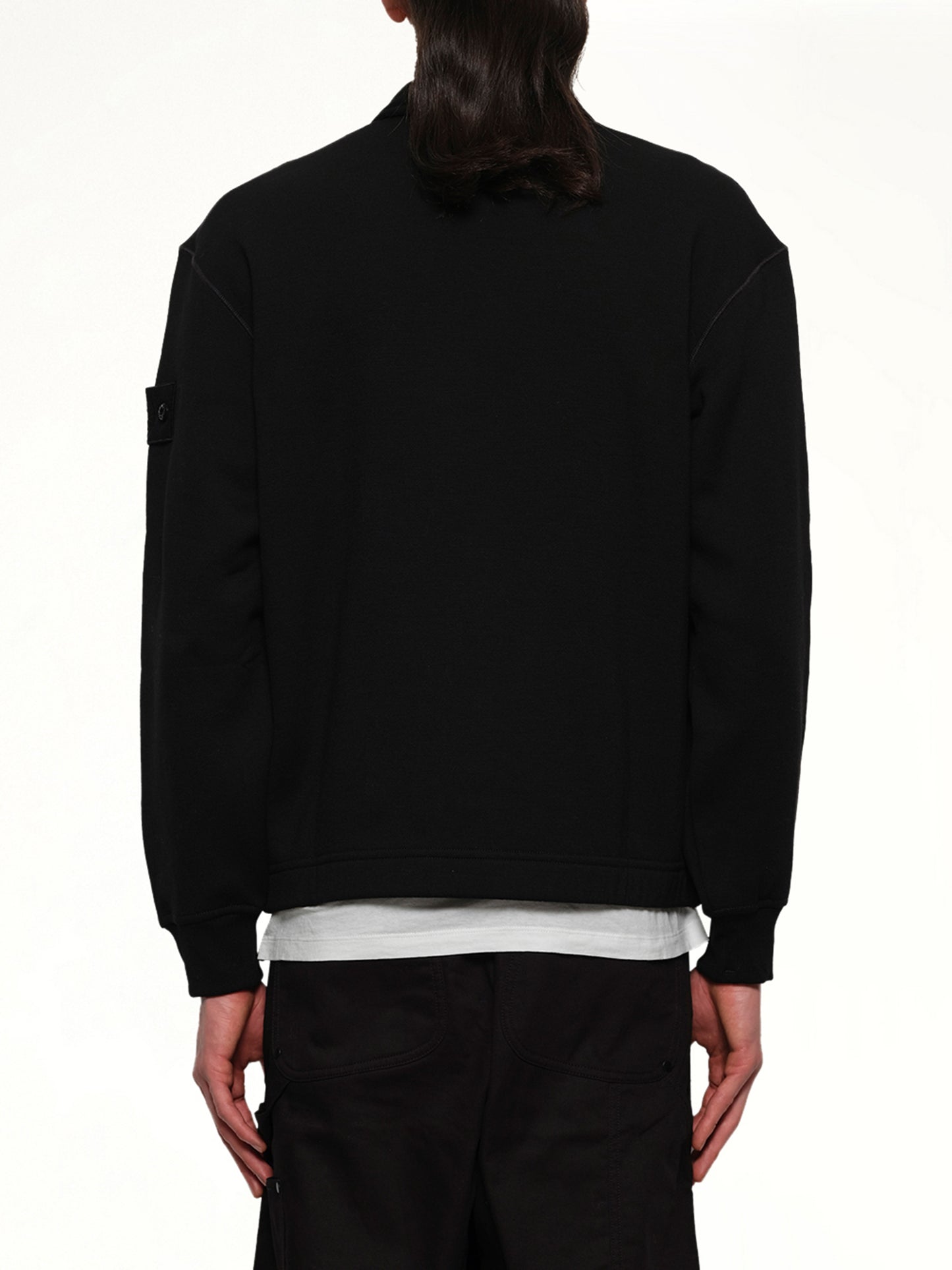 610005 Ghost Zip Up Cardigan in Black