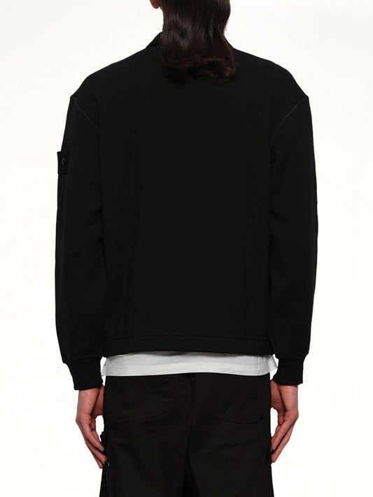 610005 Ghost Zip Up Cardigan in Black