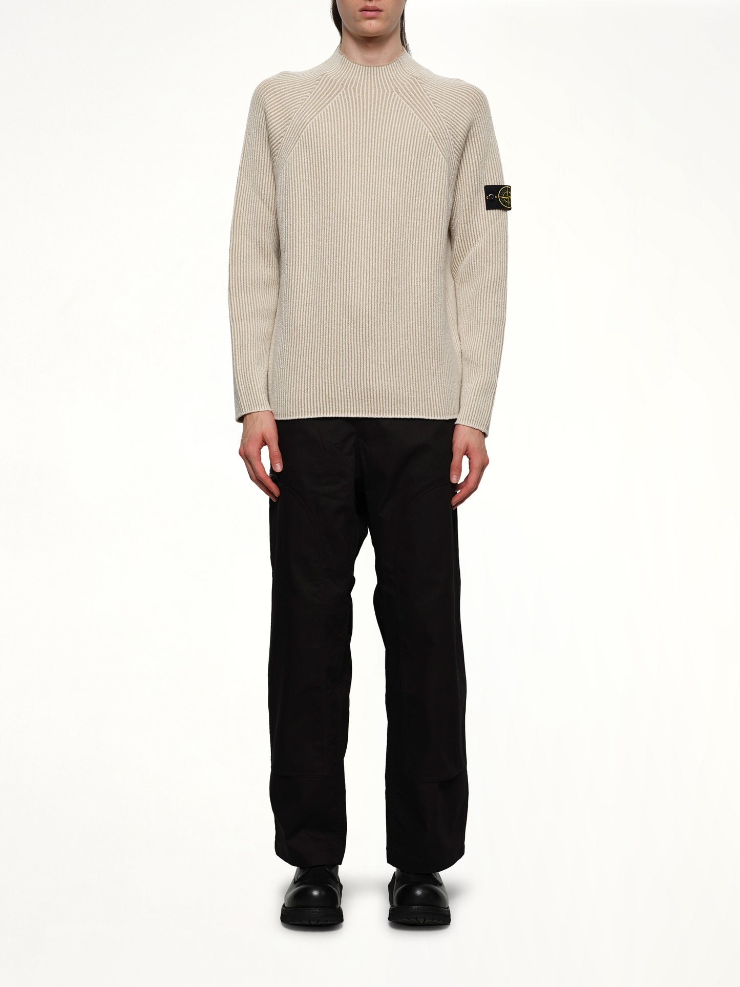 510002 Wool Crew Neck Sweater in Ivory