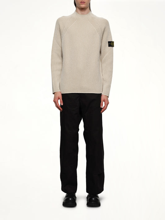 510002 Wool Crew Neck Sweater in Ivory