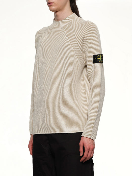 510002 Wool Crew Neck Sweater in Ivory