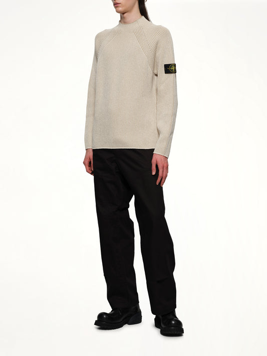 510002 Wool Crew Neck Sweater in Ivory