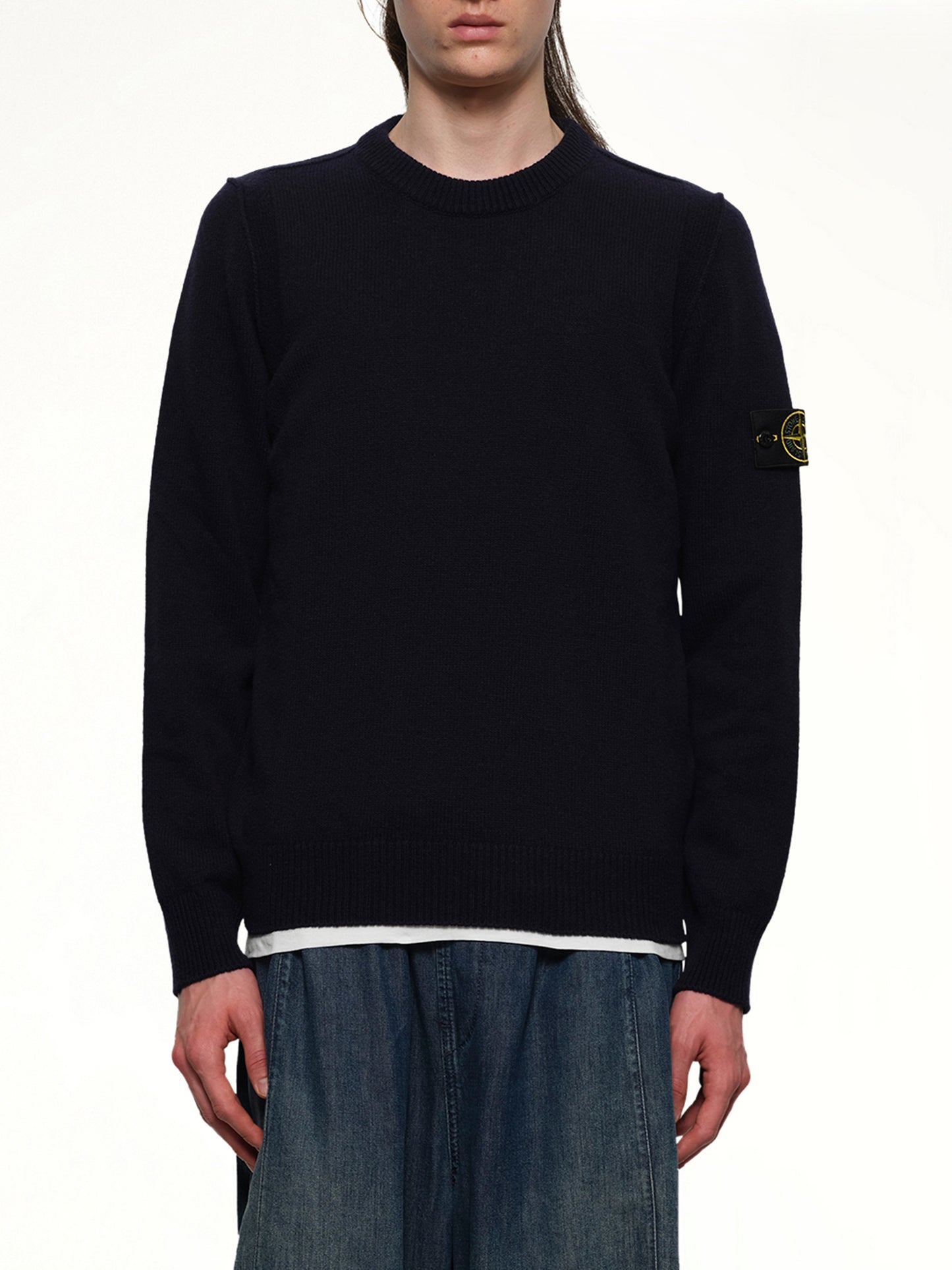 510007 Crewneck Sweater in Navy Blue