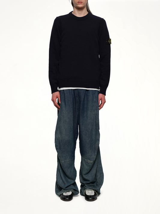 510007 Crewneck Sweater in Navy Blue