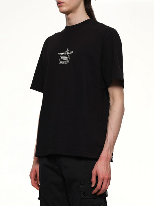 210003 02 Industrial Logos S/S T-Shirt in Black
