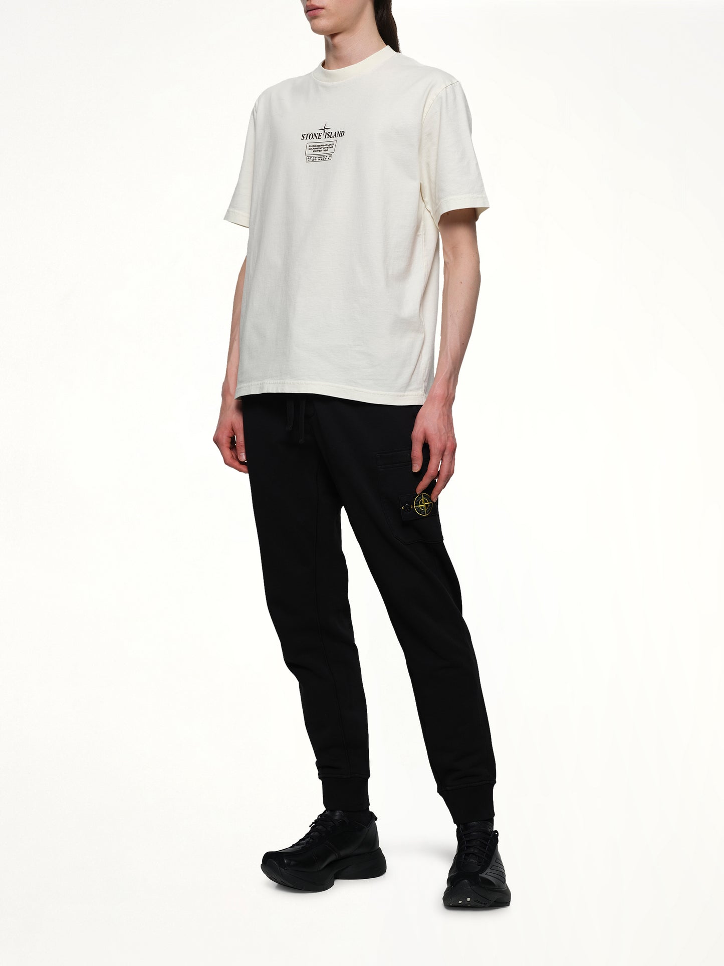 620001 Cotton Fleece Sweatpants in Black