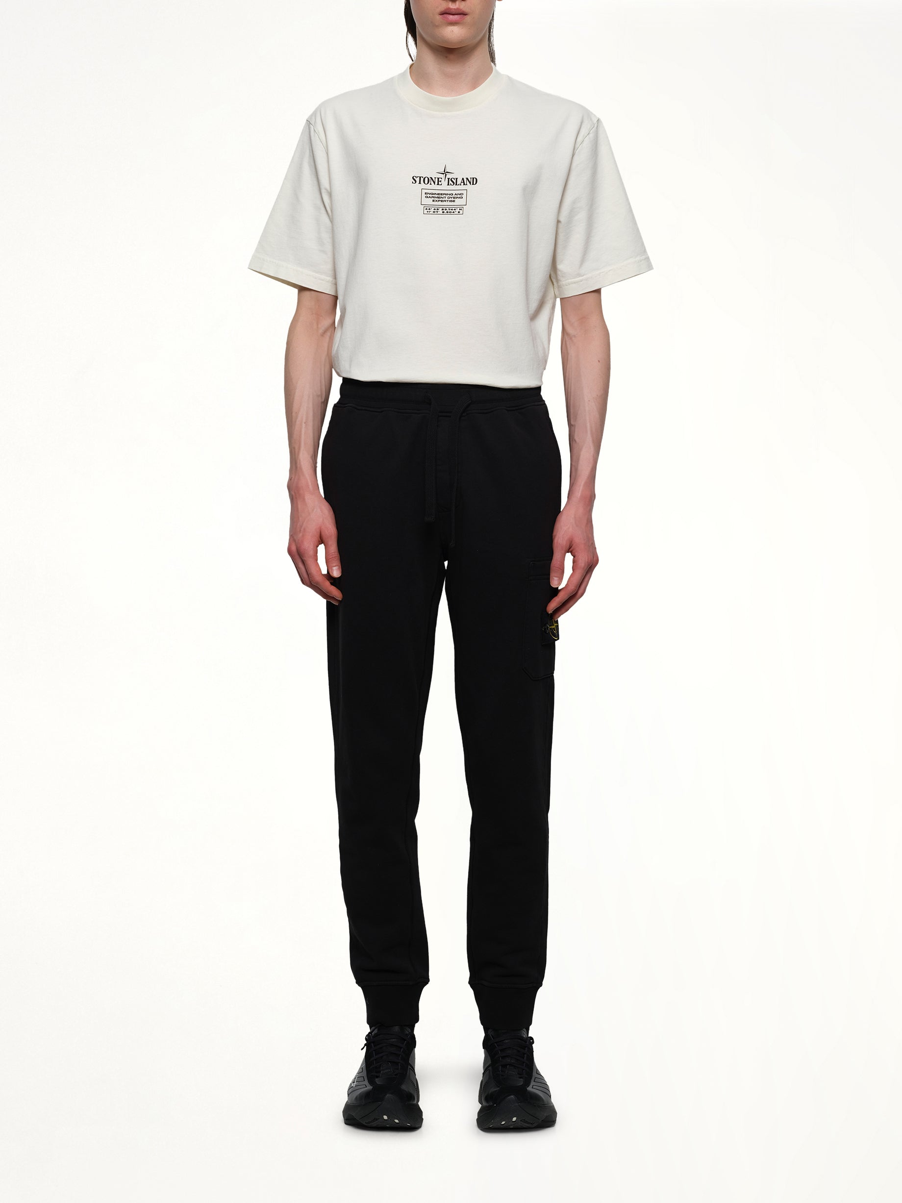 620001 Cotton Fleece Sweatpants in Black