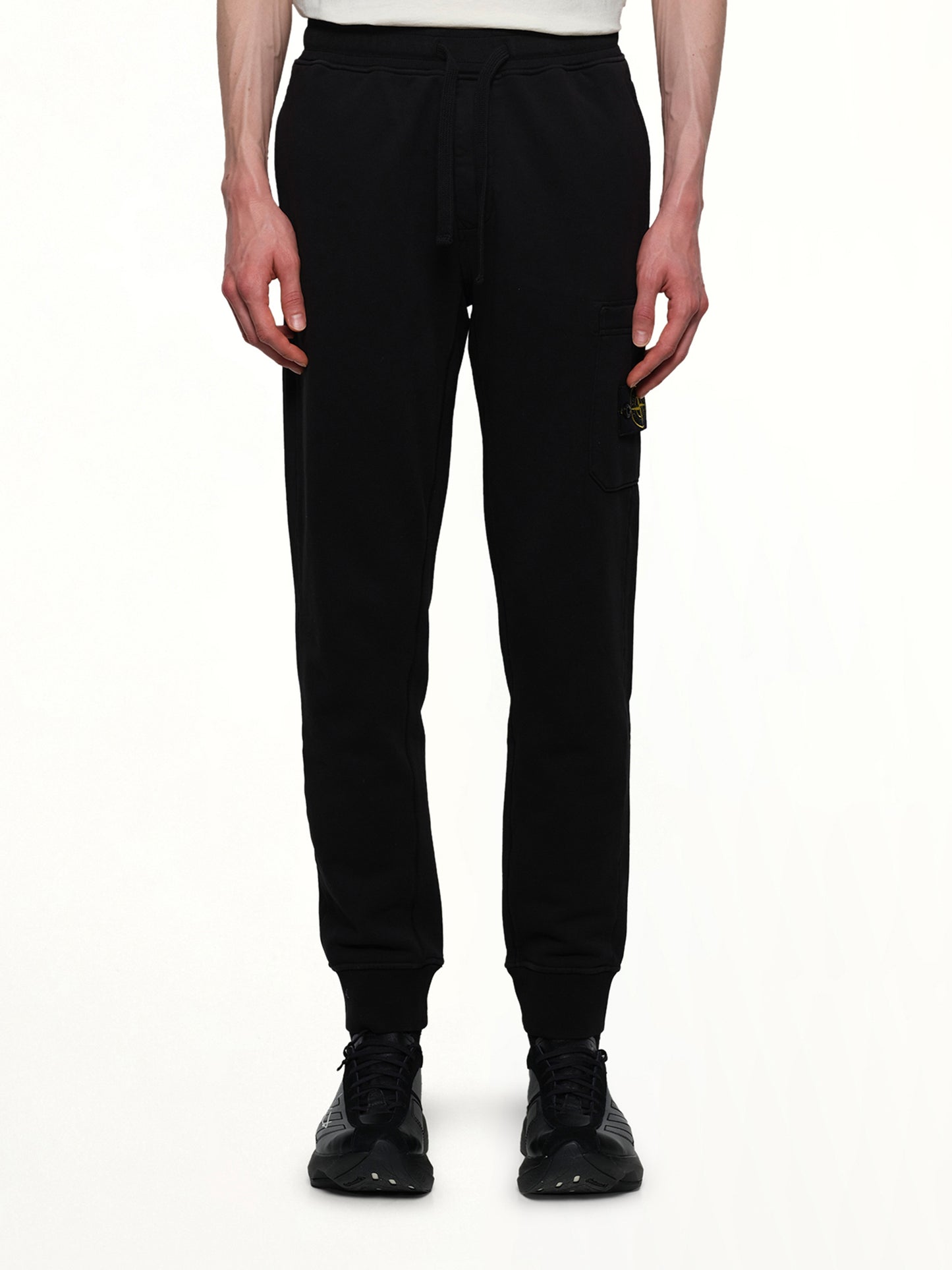 620001 Cotton Fleece Sweatpants in Black