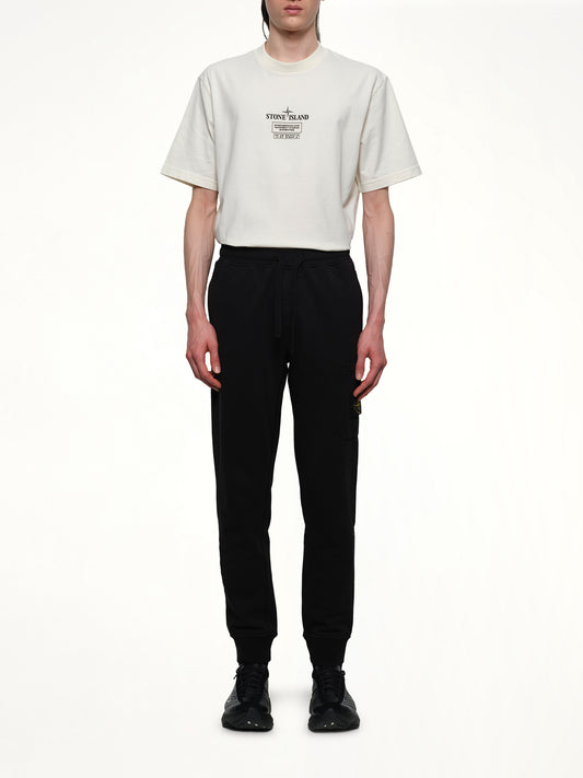 620001 Cotton Fleece Sweatpants in Black