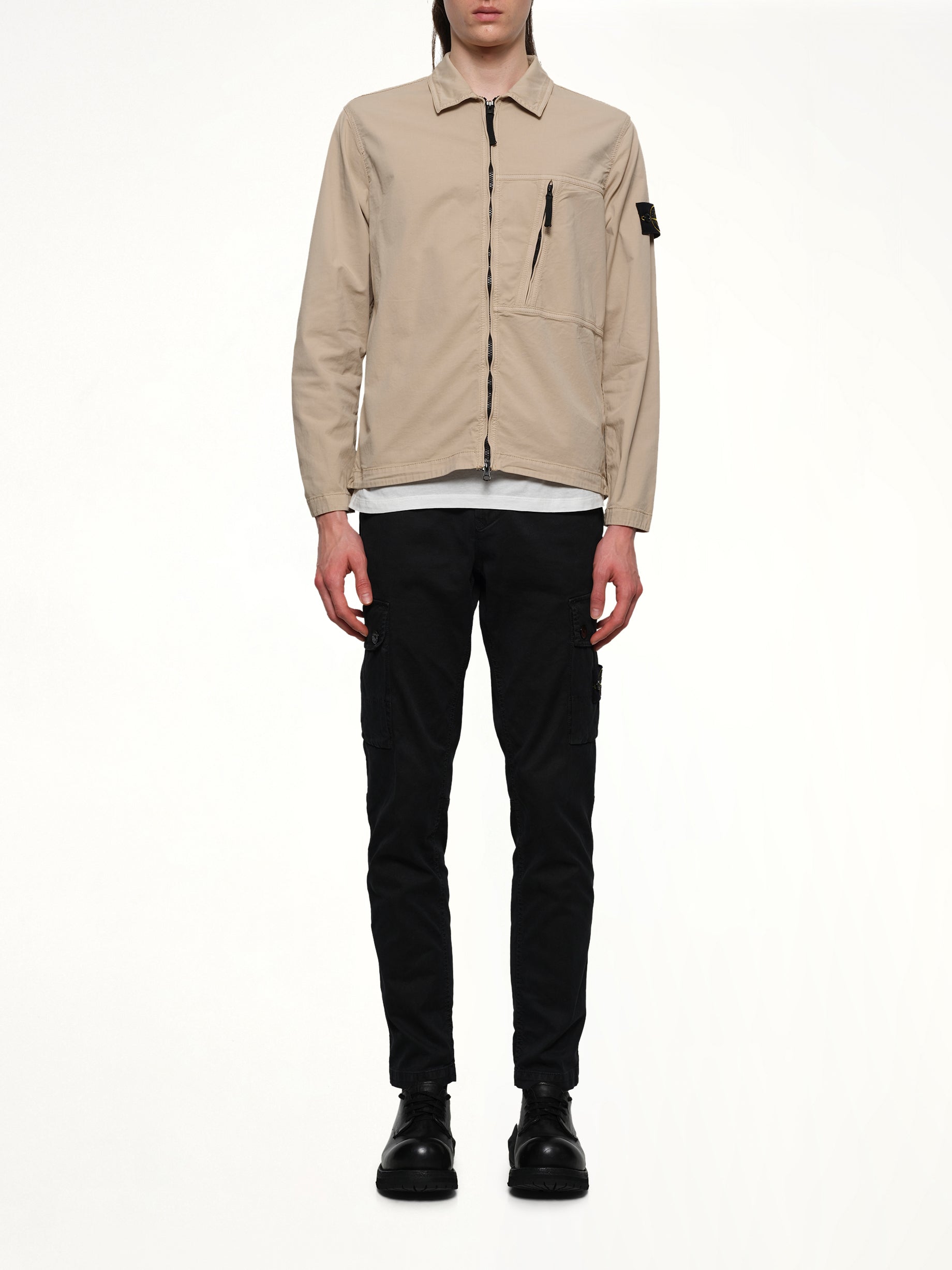 120000 Supima Overshirt in Desert