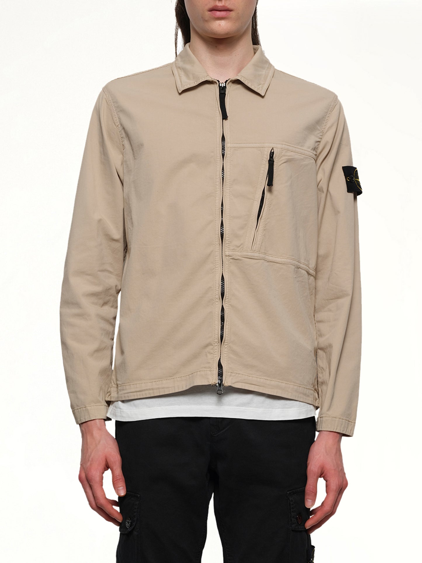 120000 Supima Overshirt in Desert