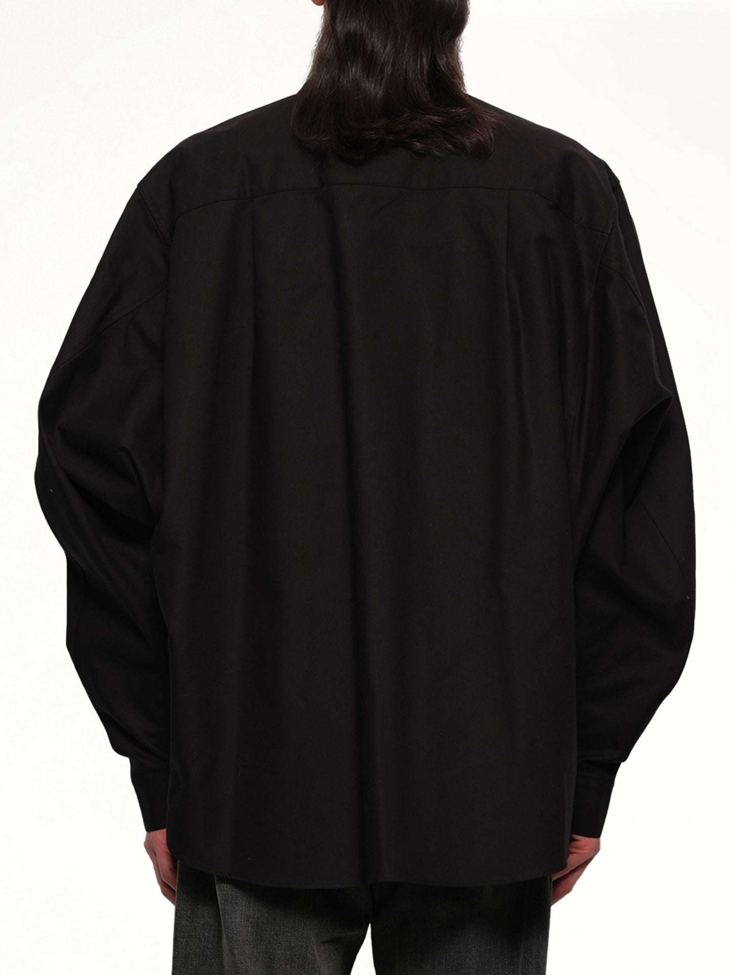 Pteranodon Embroidered Shirt in Black