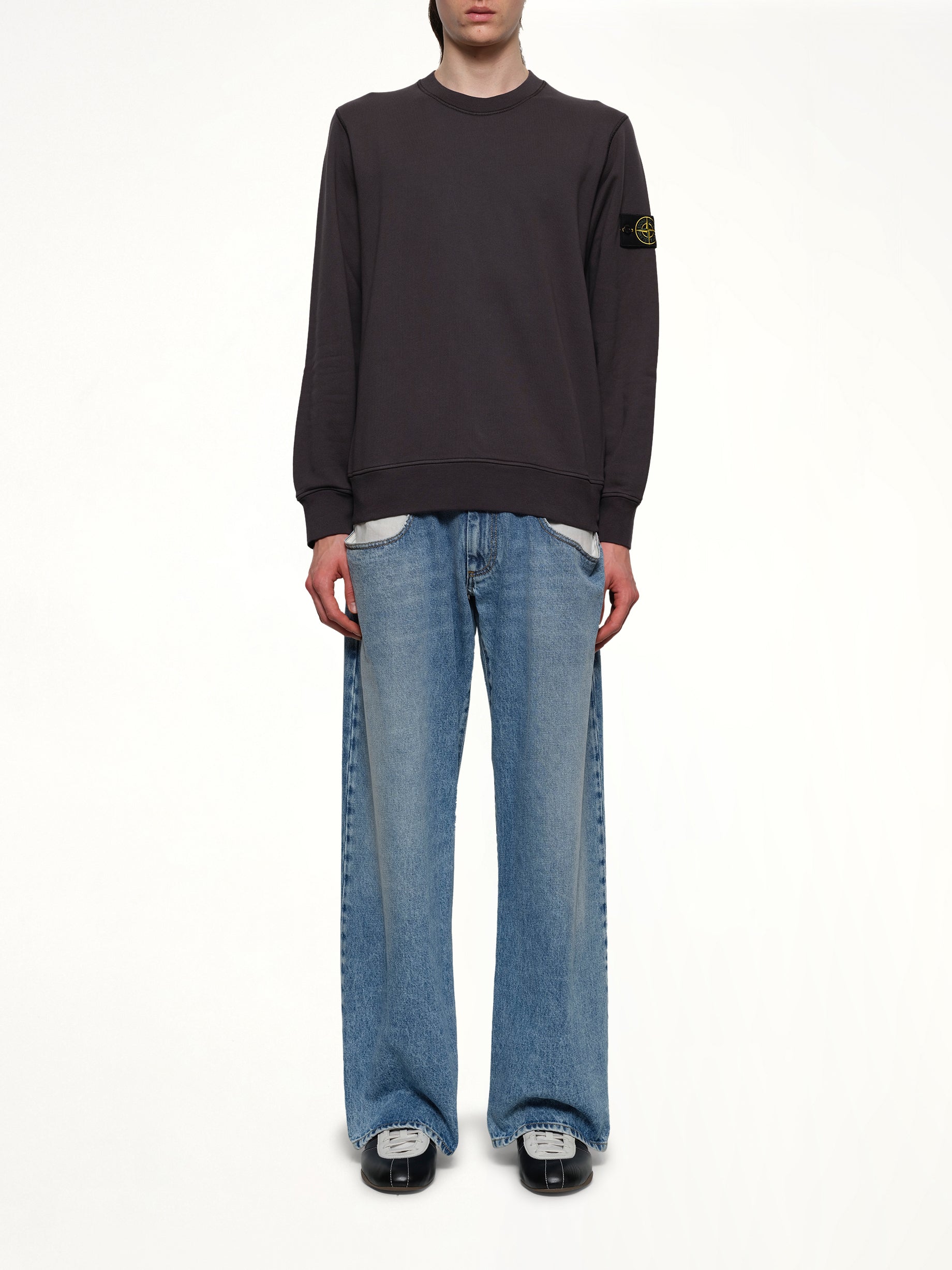 610006 Crewneck Sweatshirt in Lead Grey
