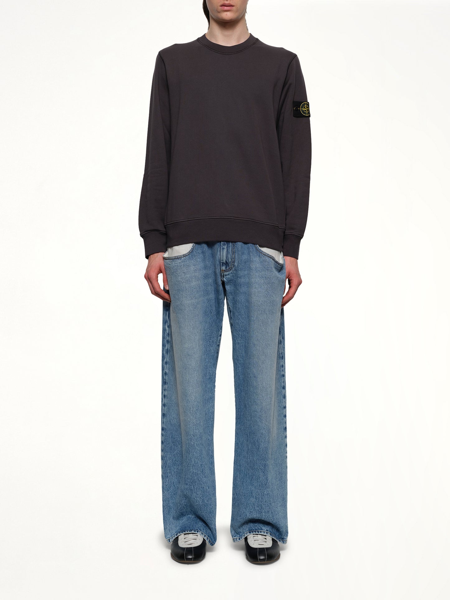 610006 Crewneck Sweatshirt in Lead Grey