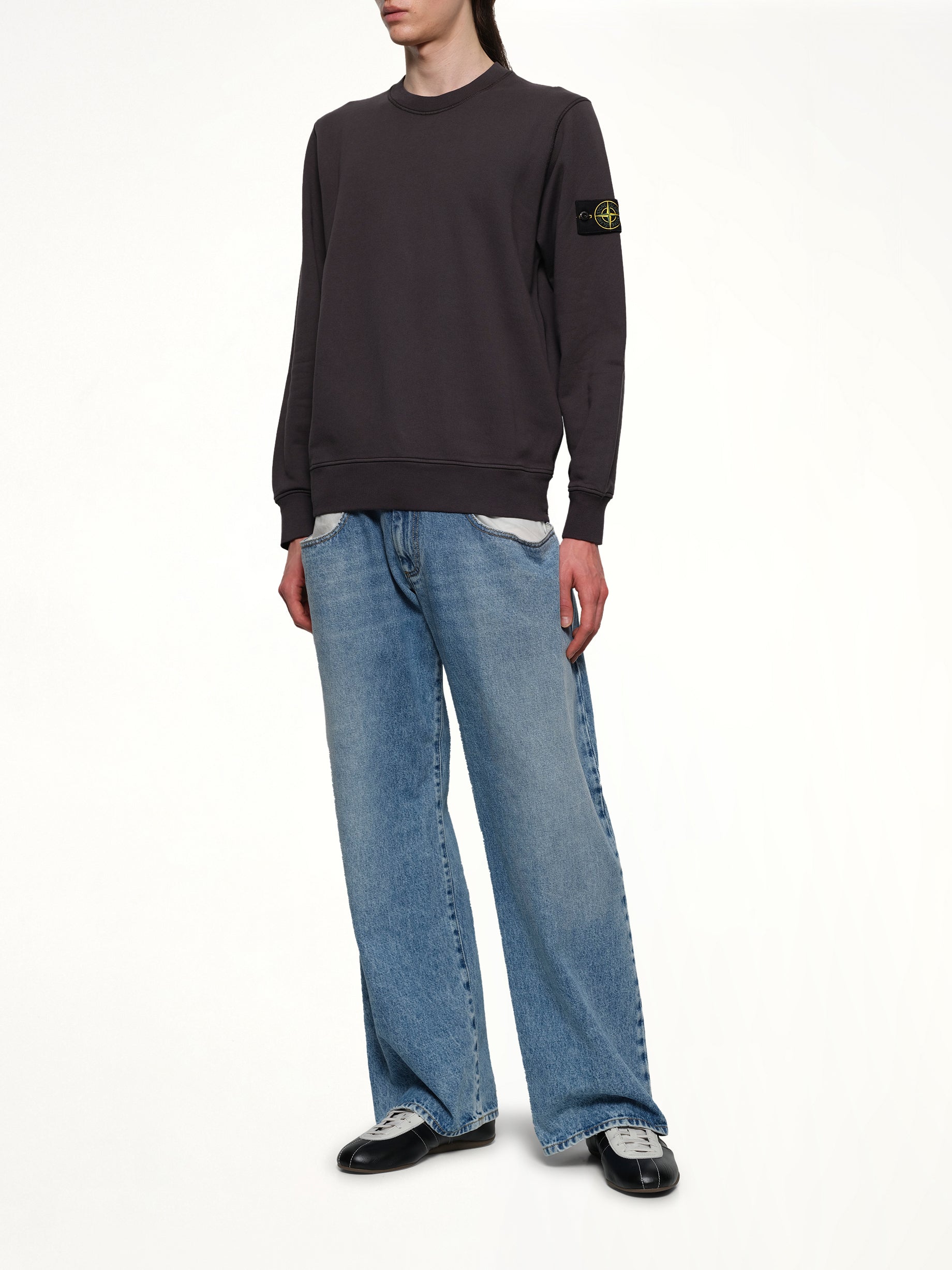 610006 Crewneck Sweatshirt in Lead Grey