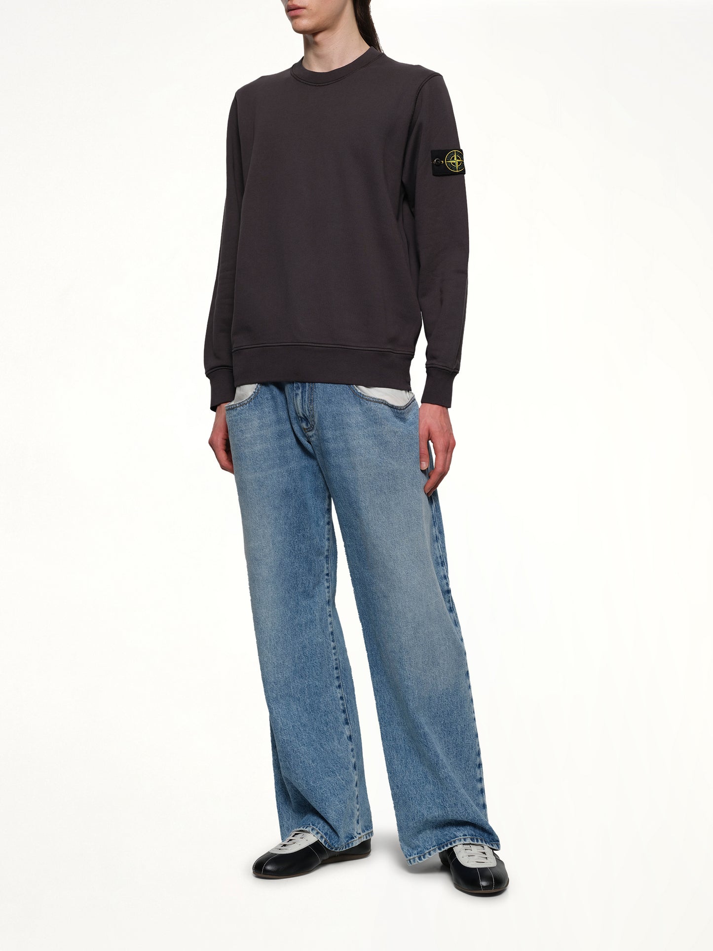 610006 Crewneck Sweatshirt in Lead Grey