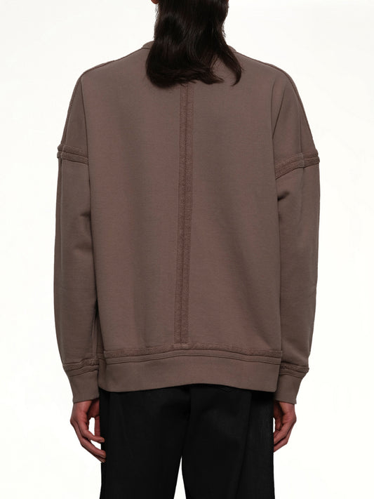 Pocket Sweatshirt in Gray Beige