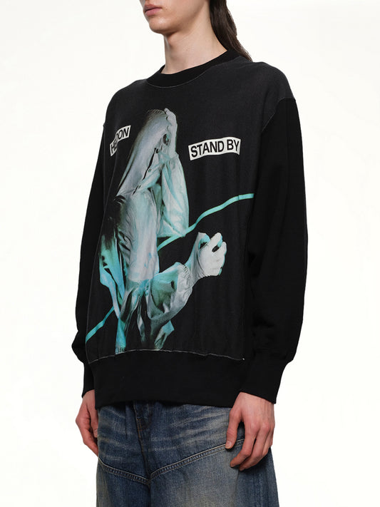 Heldon Stand By L/S T-Shirt in Black