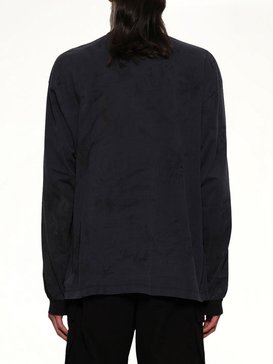 Long Sleeve T-Shirt With Villain Bear in Black