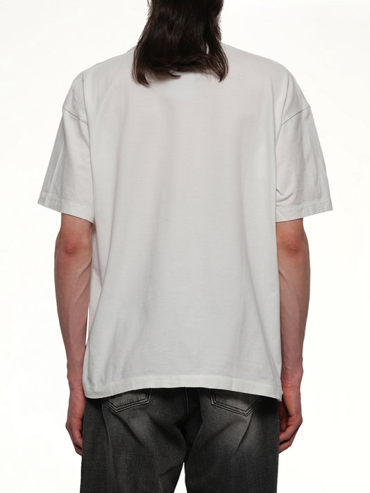 Villain Cover Print T-Shirt in White