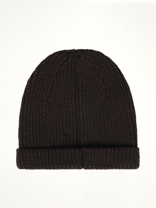 Chunky Knit Beanie in Black