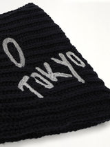 Chunky Knit Scarf in Black