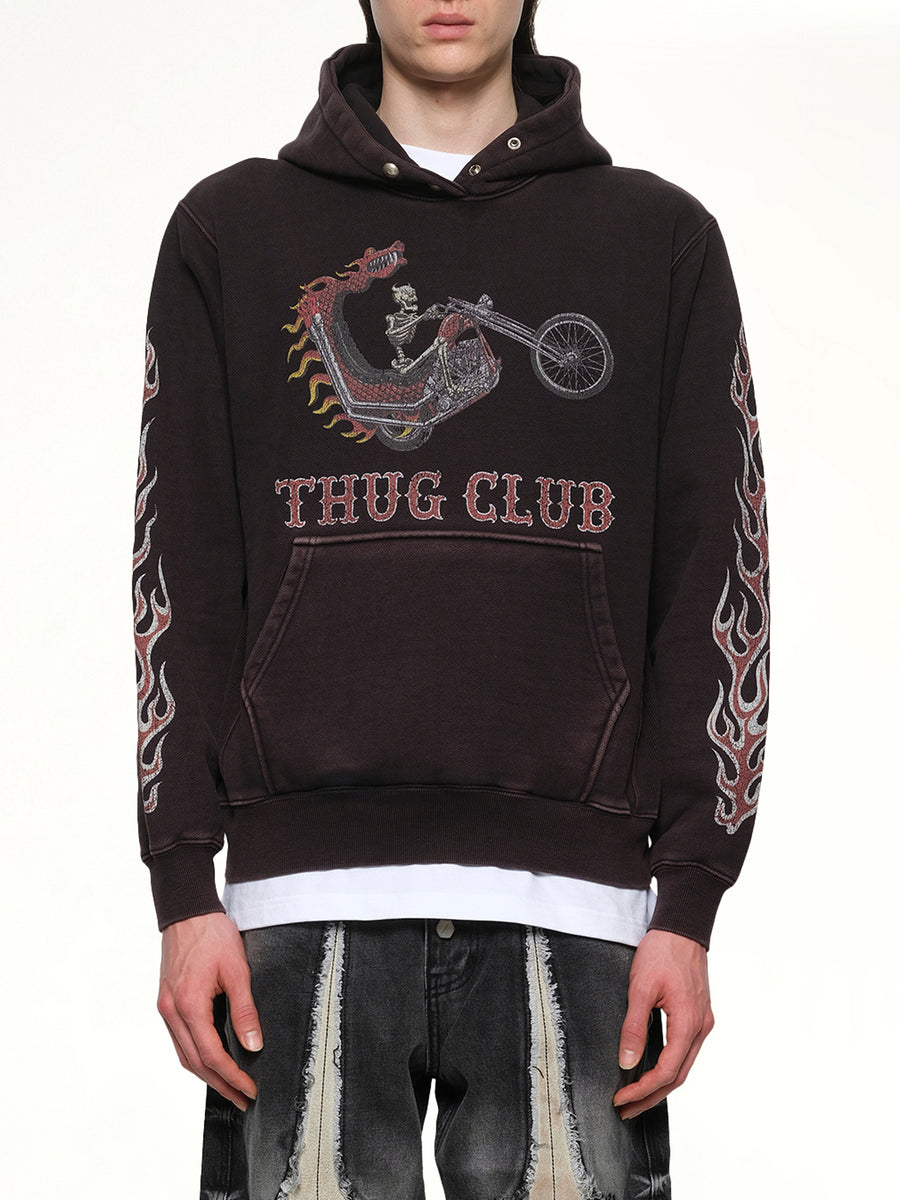 Dragon Chopper Hoodie in Black